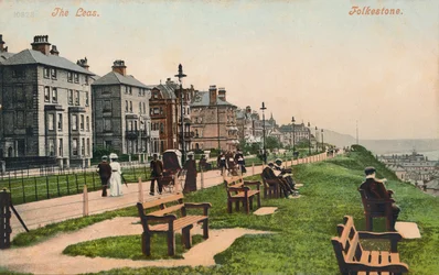 The Leas, Folkestone, eind 19e-begin 20e eeuw