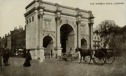 De Marble Arch, Londen, eind 19e-begin 20e eeuw
