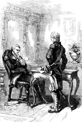De markies de Lafayette met George Washington, c1775-1781 c1880