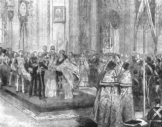 Het Huwelijk van de Hertog van Edinburgh met de Groothertogin Marie Alexandrovna