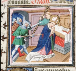 Het martelaarschap van Sint Thomas Becket, 1460s