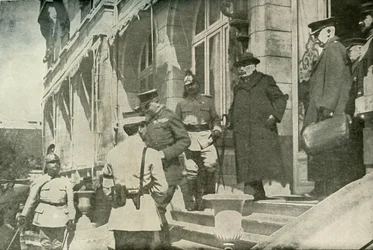 De ontmoeting van de Britse en Franse ministers van Oorlog, 1915, 1919
