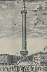 Het Monument van Londen, ca. 1685, 1920