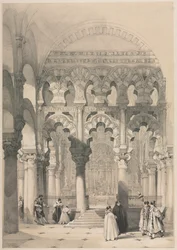 De moskee, Cordova, 1800s
