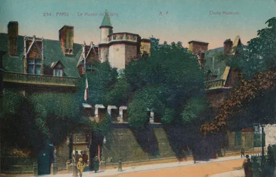 Het Musée de Cluny Cluny Museum, Parijs, ca. 1920