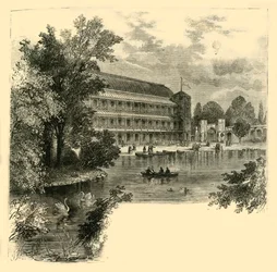 De muziekhal, Surrey Gardens, c1878