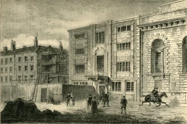 Het Oude Postkantoor, in Lombard Street, rond 1800, c1872