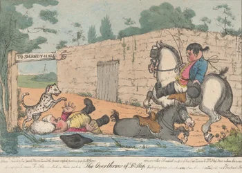 De omverwerping van Dr. Slop Tristram Shandy, 1800-20