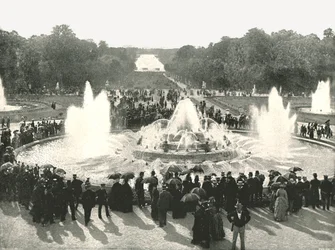 De paleisfonteinen, Versailles, Frankrijk, 1895