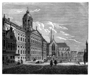 Het Koninklijk Paleis, Amsterdam, ca. 1890