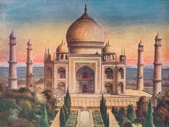 De Peerless Gem van Mohammerdan Architectuur: de Taj Mahal in Agra