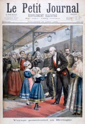 De President van de Franse Republiek bezoekt Bretagne, 1896