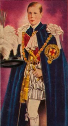 De Prins van Wales bij zijn investituur als Ridder in de Orde van de Kousenband, 1911 1935