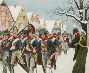 De Pruisische koning en koningin in Memel, 14 januari 1807, 1936