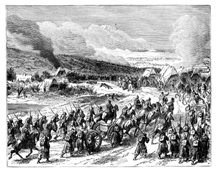 De Pruisen bestormen de redoutes van Duppel, 18 april 1864, late 19e eeuw