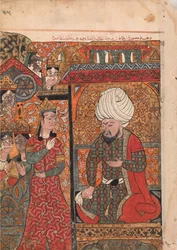 De koningin Ilar Irakht waarschuwt de koning over de brahmanen, Folio
