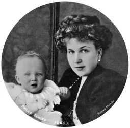 De koningin van Spanje en de prins van Asturië, 20e eeuw