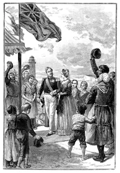 Het bezoek van de koningin aan Frankrijk, 19e eeuw, 1900