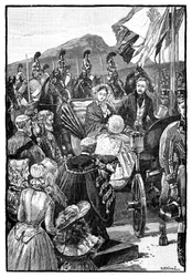 De intocht van de koningin in Edinburgh, ca. 1840, 1900