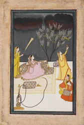 De Ragini Dhanasari Desi van de Raga Dipaka, c1820