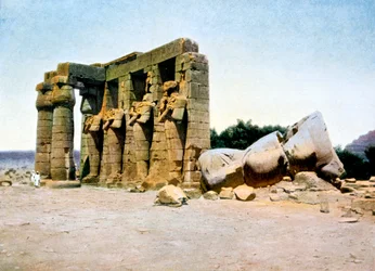 Het Ramesseum, Thebe, Egypte, 20e eeuw