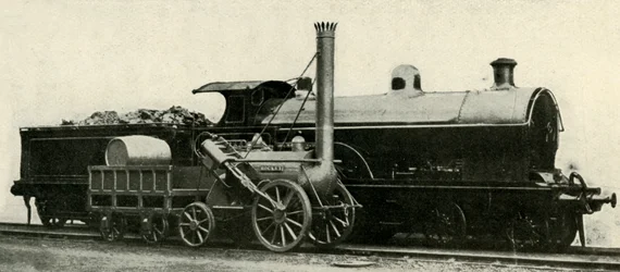 De raket vergeleken met het verloren type 4-4-0