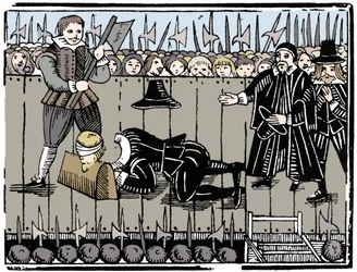 Het koninklijke martelaarschap, uit een ballade van 1648, 1964