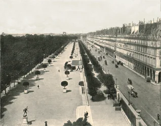 De Rue de Rivoli, Parijs, Frankrijk, 1895