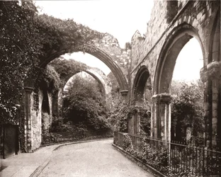 De ruïnes in Canterbury, Kent, 1894