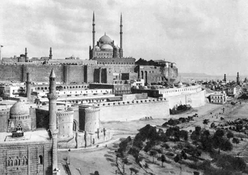 De Citadel van Saladin, Caïro, Egypte, ca. 1920s