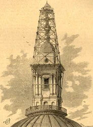 De steigers en het observatorium op St. Pauls in 1848, 1897