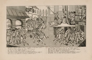 De septembermoorden van 1792. De dood van prinses de Lamballe, ca. 1793