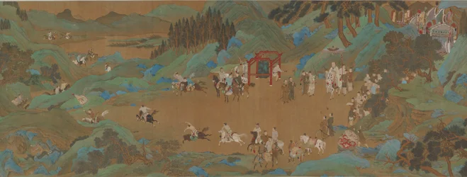 Het Shanglin Park: Keizerlijke Jacht, Ming of Qing-dynastie, 17e eeuw