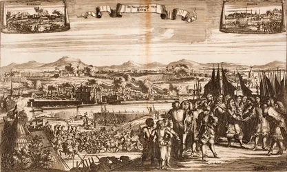 Het Beleg van Bonn, 1689 Uit: Schauplatz des Krieges