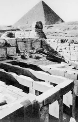 De Sfinx Tempel, Caïro, Egypte, ca. 1920s