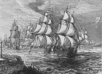 Het Eskader Voor Amoy, c1880