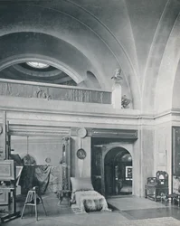 Het atelier, late 19e eeuw