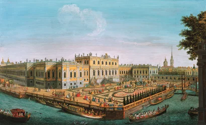 Het Zomerpaleis in Sint-Petersburg, 1753