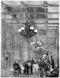 De Theekamer, Lagerhuis, Westminster, Londen, 19e eeuw