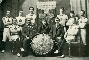 Het team van Aberdeen Gymnasten, Winnaars van de N.P.R.S. Challenge Shield, 1902