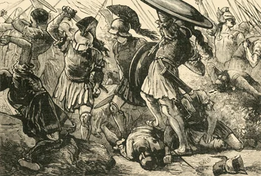 De Thebanen en Macedoniërs bij Chaeronea, 1890