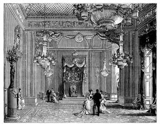 De troonzaal, Buckingham Palace, 1900