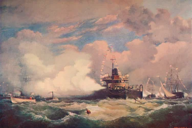Het Torenschip Devastation bij Spithead, 1873 1906
