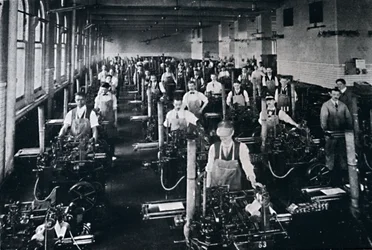 De Amerikaanse Overheidsdrukkerij exploiteert ook 126 Gietmachines, 1916