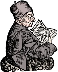 De eerbiedwaardige Beda c673-735, Angelsaksische theoloog, geleerde en historicus, 1493