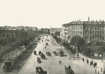 De Vesterbrogade, Kopenhagen, Denemarken, 1895