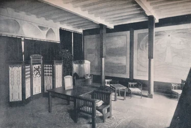 De vestibule van de Nederlandse sectie op de tentoonstelling van Turijn, 1902