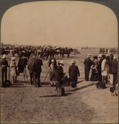 De onderkoning Lord Curzon en Lord Kitchener bij de Grote Durbar Review, Delhi, India, 1903