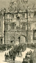De Bezoekers Worden Voorstellen Aan De Decaan: Koloniale en Indiase Bezoekers in Canterbury, 1886