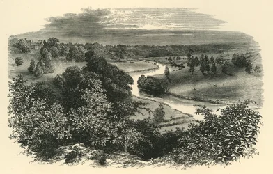 De Wye, vanaf Goodrich Castle, ca. 1890